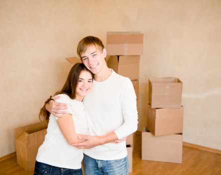 House removals team preparing a Hampstead property for moving day