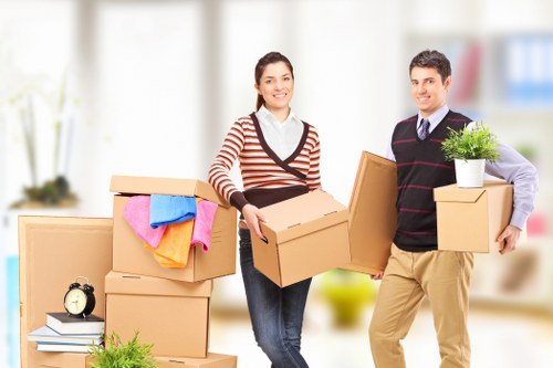 Loading furniture into a man and van service in Hampstead