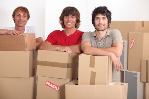 Professional removals team handling a Hampstead house move
