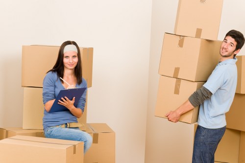 Removal team loading furniture in Hampstead for a local move